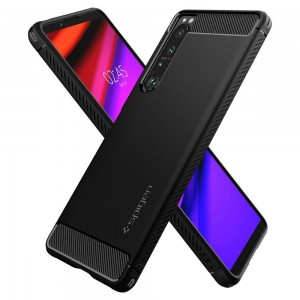 Husa Antisoc Sony Xperia 1 IV SPIGEN Rugged Armor - Negru