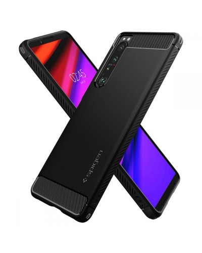 Husa Antisoc Sony Xperia 1 IV SPIGEN Rugged Armor - Negru