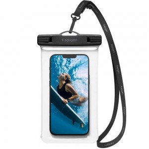 Husă Subacvatică SPIGEN A601 AquaShield Waterproof IPX8 30m, Universală până la 6.9" - Transparent
