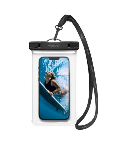 Husă Subacvatică SPIGEN A601 AquaShield Waterproof IPX8 30m, Universală până la 6.9" - Transparent
