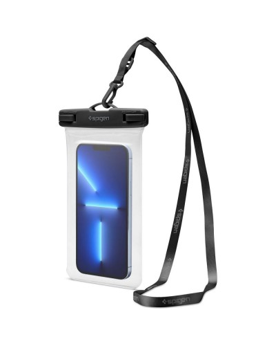 Husă Subacvatică SPIGEN A601 AquaShield Waterproof IPX8 30m, Universală până la 6.9" - Transparent
