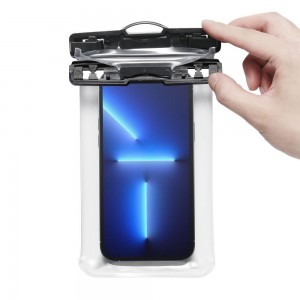Husă Subacvatică SPIGEN A601 AquaShield Waterproof IPX8 30m, Universală până la 6.9" - Transparent