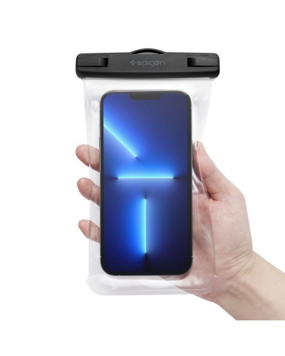 Husă Subacvatică SPIGEN A601 AquaShield Waterproof IPX8 30m, Universală până la 6.9" - Transparent