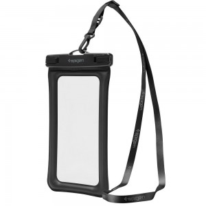 Husă Subacvatică Plutitoare SPIGEN A610 AquaShield Waterproof IPX8 30m, Universală până la 6.9" - Negru
