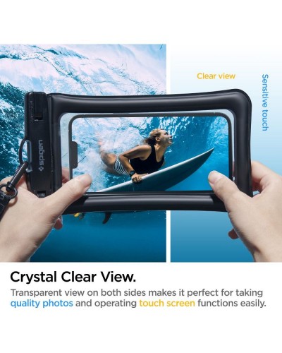 Husă Subacvatică Plutitoare SPIGEN A610 AquaShield Waterproof IPX8 30m, Universală până la 6.9" - Negru Husă Subacvatică Plutitoare SPIGEN A610 AquaShield Waterproof IPX8 30m, Universală până la 6.9" - Negru