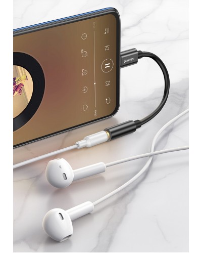 Adaptor Audio Baseus L54 Jack 3.5mm to  USB-C - Gri