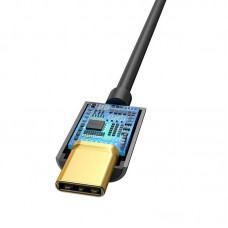 Adaptor Audio Baseus L54 Jack 3.5mm to  USB-C - Negru