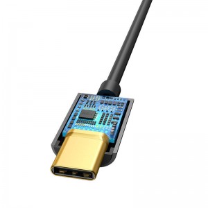 Adaptor Audio Baseus L54 Jack 3.5mm to USB-C - Negru
