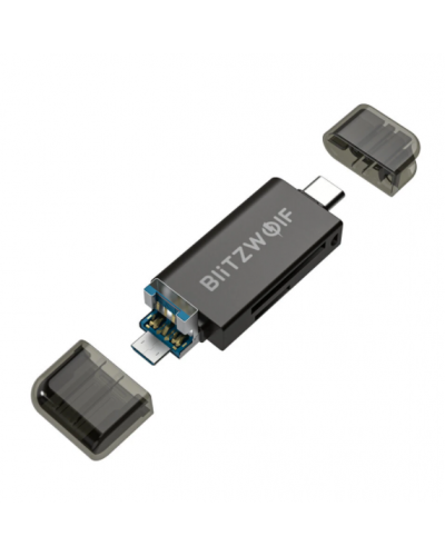 Card reader BlitzWolf BW-CR1SD USB-C / USB-A - Negru