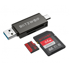 Card reader BlitzWolf BW-CR1SD USB-C / USB-A - Negru