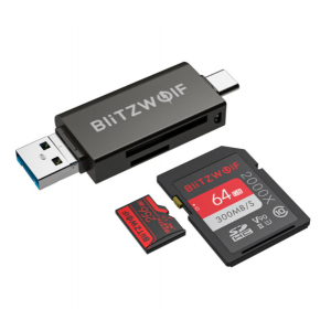 Card reader BlitzWolf BW-CR1SD USB-C / USB-A - Negru