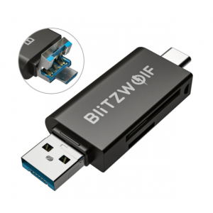Card reader BlitzWolf BW-CR1SD USB-C / USB-A - Negru
