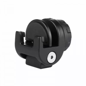 Suport Telefon PULUZ PU371 Clemă Metalică cu Filet 1/4" pentru Trepied și Selfie Stick, Rotire 360° - Negru