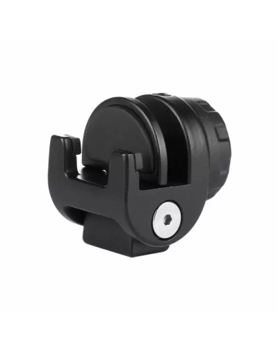 Suport Telefon PULUZ PU371 Clemă Metalică cu Filet 1/4" pentru Trepied și Selfie Stick, Rotire 360° - Negru