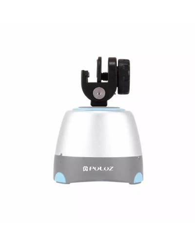 Suport Telefon PULUZ PU371 Clemă Metalică cu Filet 1/4" pentru Trepied și Selfie Stick, Rotire 360° - Negru