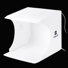 Cort Foto PULUZ PU5137 20cm cu LED 1100 Lumeni și 6 Fundaluri, Pliabil pentru Fotografie de Produs