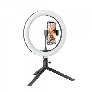 Lampa Circulara LED cu Suport telefon BlitzWolf BW-SL3 LED Flash Ring