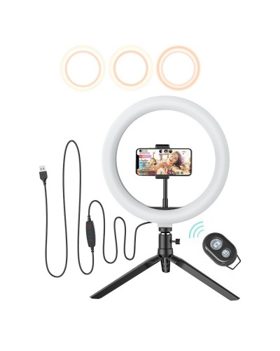 Lampa Circulara LED cu Suport telefon BlitzWolf BW-SL3 LED Flash Ring Lampa Circulara LED cu Suport telefon BlitzWolf BW-SL3 LED Flash Ring