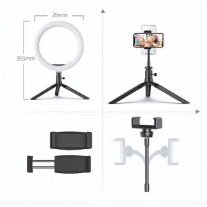 Lampa Circulara LED cu Suport telefon BlitzWolf BW-SL5 LED Flash Ring RGB