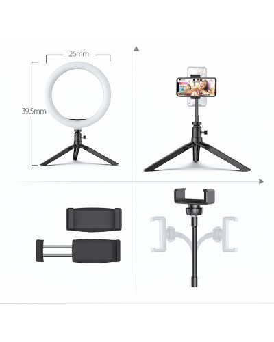 Lampa Circulara LED cu Suport telefon BlitzWolf BW-SL5 LED Flash Ring RGB Lampa Circulara LED cu Suport telefon BlitzWolf BW-SL5 LED Flash Ring RGB