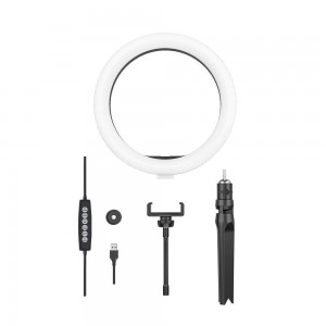 Lampa Circulara LED cu Suport telefon BlitzWolf BW-SL5 LED Flash Ring RGB