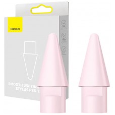 Set 2x Rezervă Vârfuri Stylus Baseus Smooth Writing Series, POM Anti-Alunecare - Baby Pink