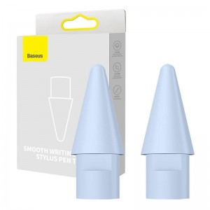 Set 2x Rezervă Vârfuri Stylus Baseus Smooth Writing Series, POM Anti-Alunecare - Galaxy Blue