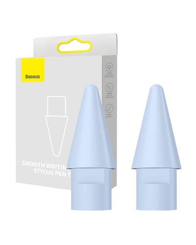 Set 2x Rezervă Vârfuri Stylus Baseus Smooth Writing Series, POM Anti-Alunecare - Galaxy Blue