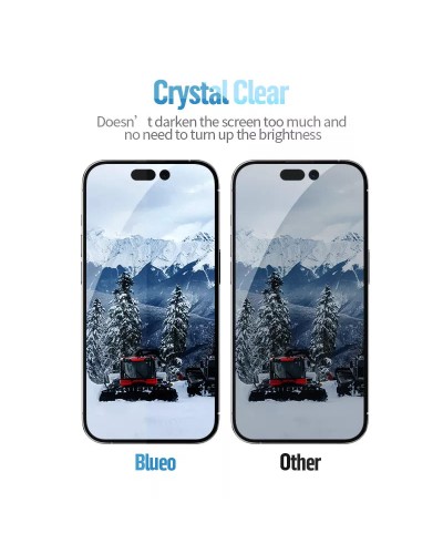 Folie Sticla Securizata iPhone 13 Pro BLUEO Mr. Monkey Glass 5D Privacy
