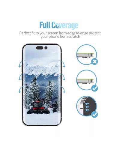 Folie Sticla Securizata iPhone 13 Pro BLUEO Mr. Monkey Glass 5D Privacy