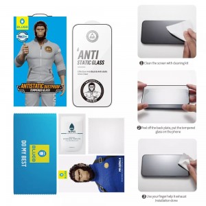 Folie Sticla Securizata iPhone 14 BLUEO Mr. Monkey Glass 5D Strong HD