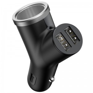 Încărcător Auto Baseus Circular Type 30W Negru