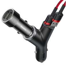 Încărcător Auto Baseus Circular Type 30W Negru