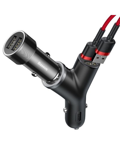 Încărcător Auto Baseus Circular Type 30W Negru