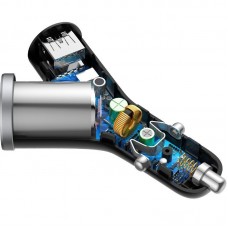 Încărcător Auto Baseus Circular Type 30W Negru