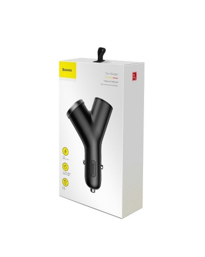 Încărcător Auto Baseus Circular Type 30W Negru