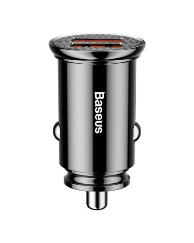 Încărcător Auto Baseus Circular 30W Negru