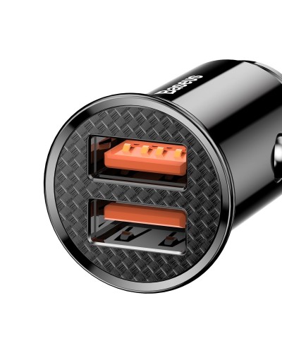 Încărcător Auto Baseus Circular 30W Negru