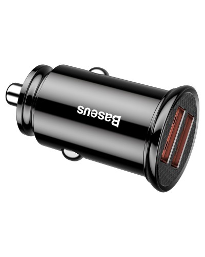 Încărcător Auto Baseus Circular 30W Negru