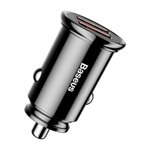 Încărcător Auto Baseus Circular 30W Negru
