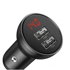Încărcător Auto Baseus Digital Display 24W Gri