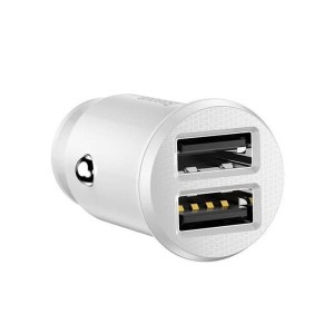 Încărcător Auto Baseus Grain Alb