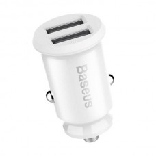Încărcător Auto Baseus Grain Alb