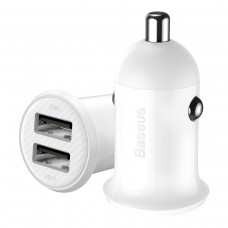 Încărcător Auto Baseus Grain Pro Alb