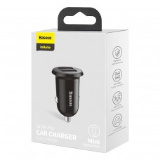 Încărcător Auto Baseus Grain Pro Negru