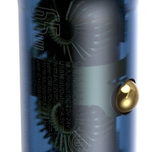 Încărcător Auto Baseus Particular Digital Display 65W Argintiu