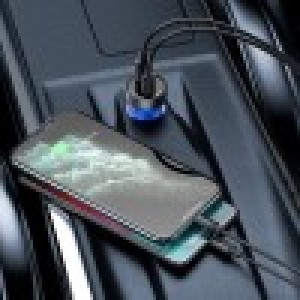 Încărcător Auto Baseus Particular Digital Display 65W Gri