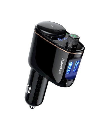 Încărcător Auto Baseus cu modulator FM Negru