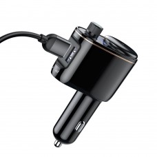 Încărcător Auto Baseus cu modulator FM Negru