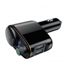 Încărcător Auto Baseus cu modulator FM Negru